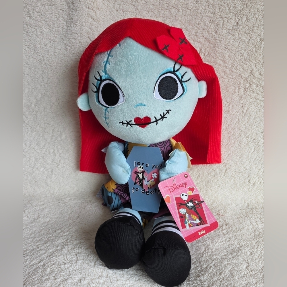 Disney Nightmare Before Christmas Sally 16" Plush Doll Valentine's Day Halloween